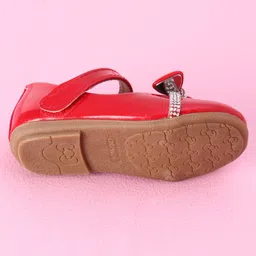 Cute Walk by Babyhug Ballerinas Bow Applique - Red image 5