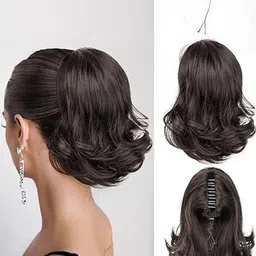 VIEWS Black Wavy Clip-In Locks Hair Extension-picture-38