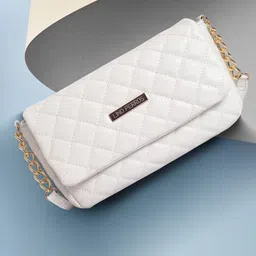 White Women Sling Bag - Medium LWSL00334WHITE-image-43