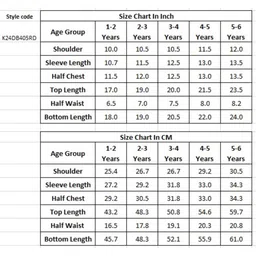 KID1 Full Sleeves Paisley Foil Printed Kurta Dhoti - Red image 2