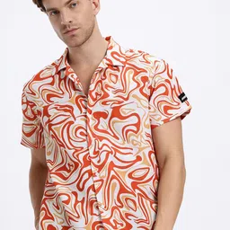 UNRL Men Abstract Printed Casual Shirt image 2