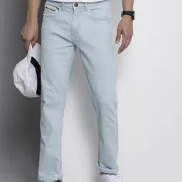 The Indian Garage Co Men Straight Fit Heavy Fade Stretchable Jeans-picture-24