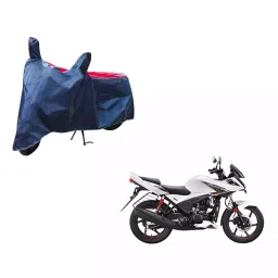 Auto Pearl Waterproof Two Wheeler Cover For Hero Ignitor (Red & Blue)-picture-19