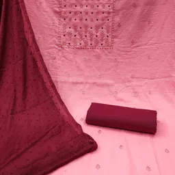 Rangtulika Ethnics Embroidered Unstitched Dress Material image 2