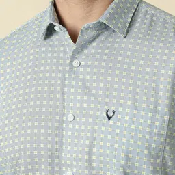 Allen Solly Slim Fit Checked Spread Collar Formal Cotton Shirt image 4