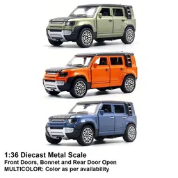 FUNDRIFT Kids Assorted Pull Back Defender Car With Openable Doors image 3