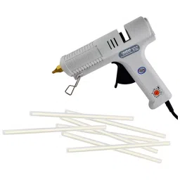 Fadman 150 W Hot Melt Mini Glue Gun with 7 Sticks Adjustable Temperature White 11 mm Stick Dia., 150W-(WHITEMAXFADMAN)-7ST-picture-28