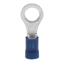 RS PRO Insulated Ring Terminal M6 Stud Size 1.5 mm² to 2.5 mm² Wire Size Blue, 534569 image 2