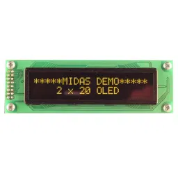 Midas OLED Display Yellow COB Parallel Interface, MCOB22005A1V-EYP-picture-23