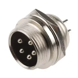 RS PRO Circular Connector 5 Contacts Panel Mount Miniature Connector Socket Male, 1115763 image 3