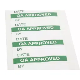 RS PRO Adhesive Pre-Printed Adhesive Label-QA Approved-. Quantity: 140, 7587955 Bag of 140 Pcs-picture-21