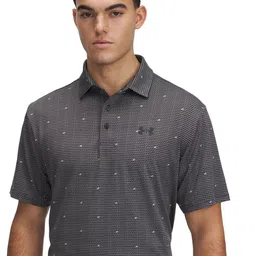 UNDER ARMOUR Printed Relaxed-Fit Polo Collar T-Shirt-picture-38
