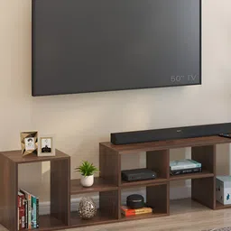 bluewud Petel Brown Wooden TV Entertainment Unit-picture-30