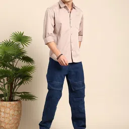 Mast & Harbour Pure Cotton Slim Fit Casual Shirt image 4