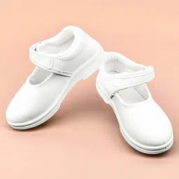 Priaansha Kids Velcro Closure School Shoes - White-picture-13