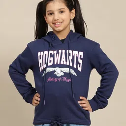 Kidsville Harry Potter Featuring Full Sleeves Characters Printed Hoodie - Blue-picture-23