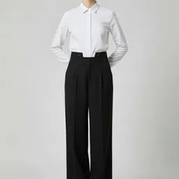 HIGH BUY Women Tailored High-Rise Trousers image 3