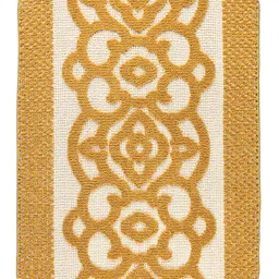 saral home Saralhome KARO Microfiber Antiskid Bathmat 2pc Yellow. 50cm x 70cm, 50x50 cm image 4