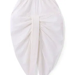 Babyhug 100% Cambric Full Sleeve Printed Kurta With Solid Dhoti Set - White image 5