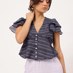 DressBerry Lush Cascade Printed Empire Top image 2