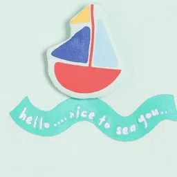 MINI KLUB Boys Typography Printed Applique T-shirt image 3