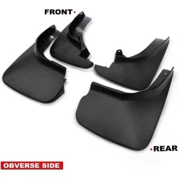 Auto Pearl OE Type Car Heavy Duty Mud Flaps Splash Guards PVC Black Compatible For Toyota Hyryder, MudFlap_Hyryder (Set of 4) image 4