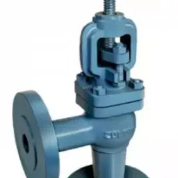 Zoloto 20 mm Flanged Angle Pattern Cast Iron Globe Steam Stop Valve-picture-15