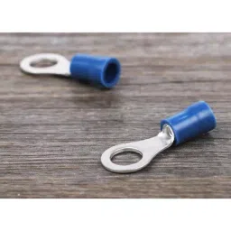 RS PRO Insulated Ring Terminal M6 Stud Size 1.5 mm² to 2.5 mm² Wire Size Blue, 534569 image 3