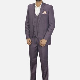 GARGIAN Master Cut Men Solid Single-Breasted Long Sleeves 3 Piece Suit-picture-32