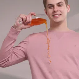 TURMS Unisex Anti-Stain Anti-Odor Dusty Pink Smartshield Sweatshirt Water Repellent image 3