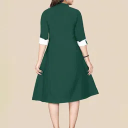 Moda Rapido Selection Of 2 Band Collar Three Quarter Sleeves A-Line Kurta image 4