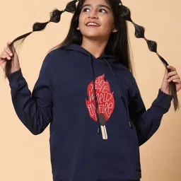 TeenTrums Girls Printed Hooded Sweatshirt-picture-48