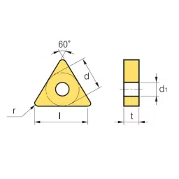 korloy KOERLOY Turning Insert TNMG160404-VF Grade NC3120 image 2