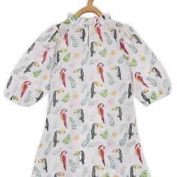 Maaesa Tropical Print A-Line Dress image 4