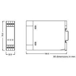 Shavison Single Output Analog Signal Converter 22.5 mm Slim 4 - 20 mA Output -100 to +100° C Input Temperature, AS746-218 image 2