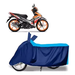Auto Pearl Two Wheeler Cover for Honda Blade 125 - Cyan, Blue-picture-42