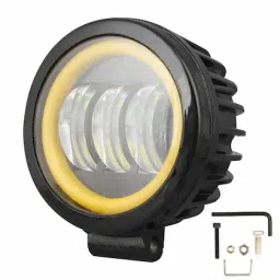 Allextreme 30 W Yellow CREE 3 LED Headlight or Foglight Lamp with Mounting Bracket for Jeep and Cars, EXF3FY1-picture-40
