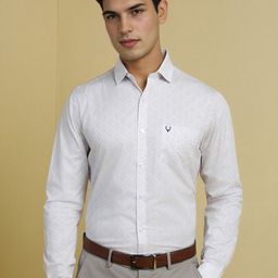 Allen Solly Men Slim Fit Spread Collar Floral Printed Cotton Formal Shirt-picture-47