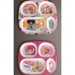 Superware Melamine Kids Partition Plate - Barbie Fun in the sun & Shine (Set Of 2) - T382-picture-17