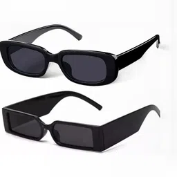 HAYDEN haiza Unisex Black Lens & Black Cateye Sunglasses with-image-65