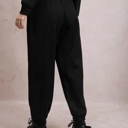 tokyo talkies Women Printed Black Track Pants image 2