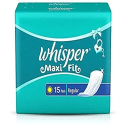 Whisper Maxi Fit Regular Wings Sanitary Pads - 15 Pcs-picture-26