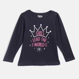 Eteenz Girls Pack of 6 Printed Pure Cotton T-shirts image 2