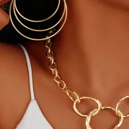 Nui Gold-Plated Necklace And Earrings-image-25