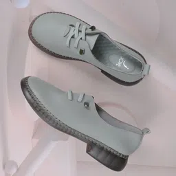 Jove Women PU Loafers-image-12