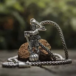 J.S ENTERPRISES Hanuman Ji Pendant with Chain-picture-23