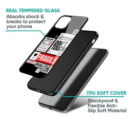 QRIOH Unisex Oppo F29 5G Typography Shockproof Glass Back Case image 4