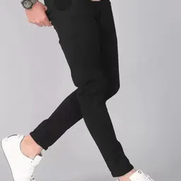 LINARIA Men Classic Tapered Fit Clean Look Stretchable Jeans-image-76