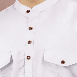 vebnor Men Self Design Polyester Straight Kurta image 3