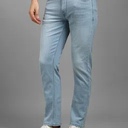 Louis Philippe Jeans Men Slim Fit Mid-Rise Heavy Fade Jeans image 4